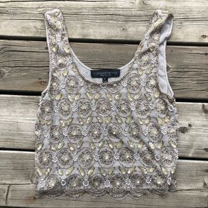 TopShop Petite Beaded Tank Top